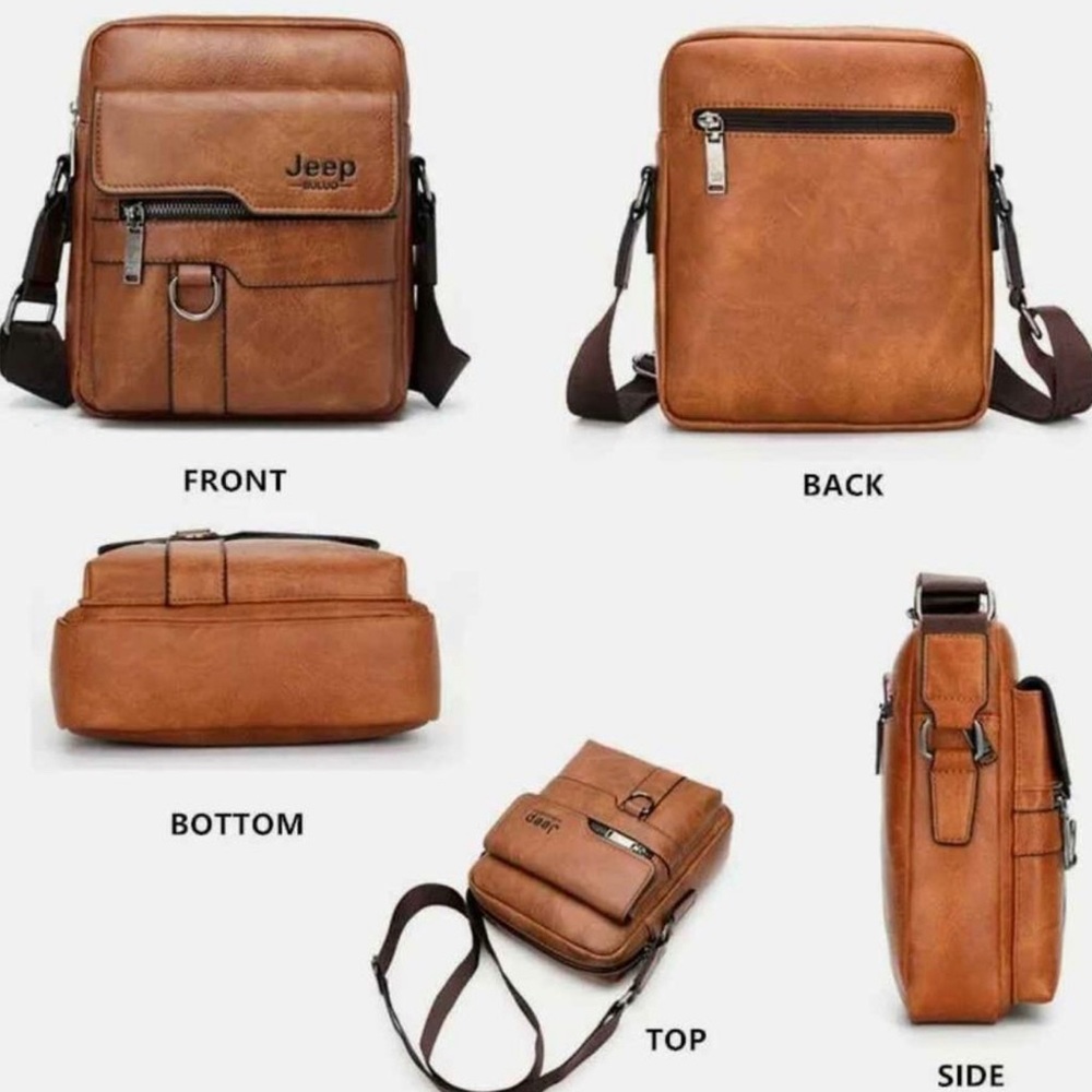 - 🔥 JEEP BULUO CROSSBODY BUSINESS HANDBAG VINTAGE LUXURY🔥 PERFECT GIFT 🎁 - Picture 4 of 7